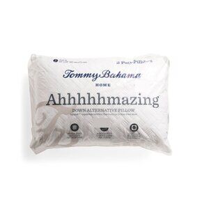 TOMMY BAHAMA White Made In Usa 2pk Down Alternative Pillows